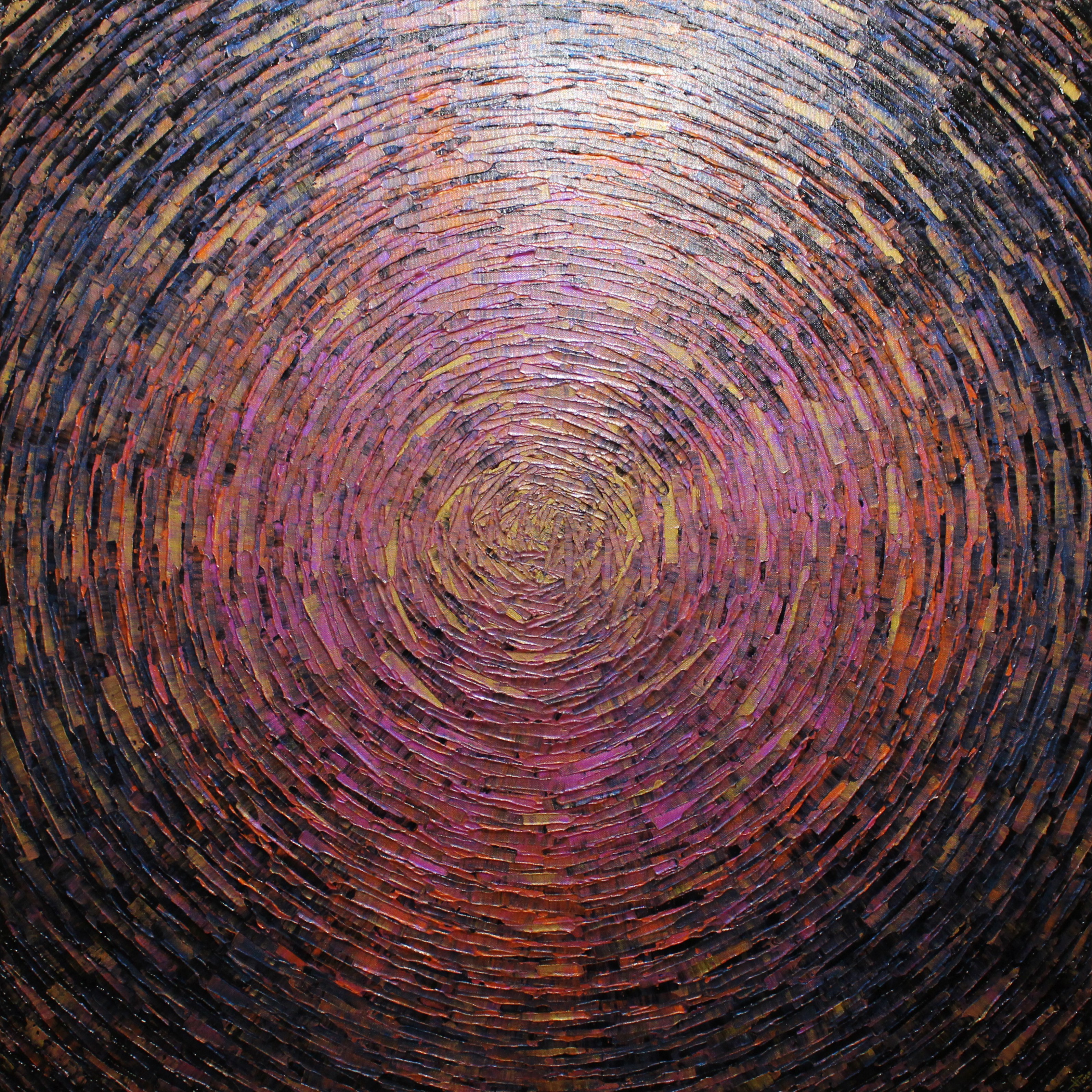 Jonathan Pradillon, Grand éclat couleurs or rose orange iridescent Jonathan Pradillon, Grand éclat couleurs or rose orange iridescent