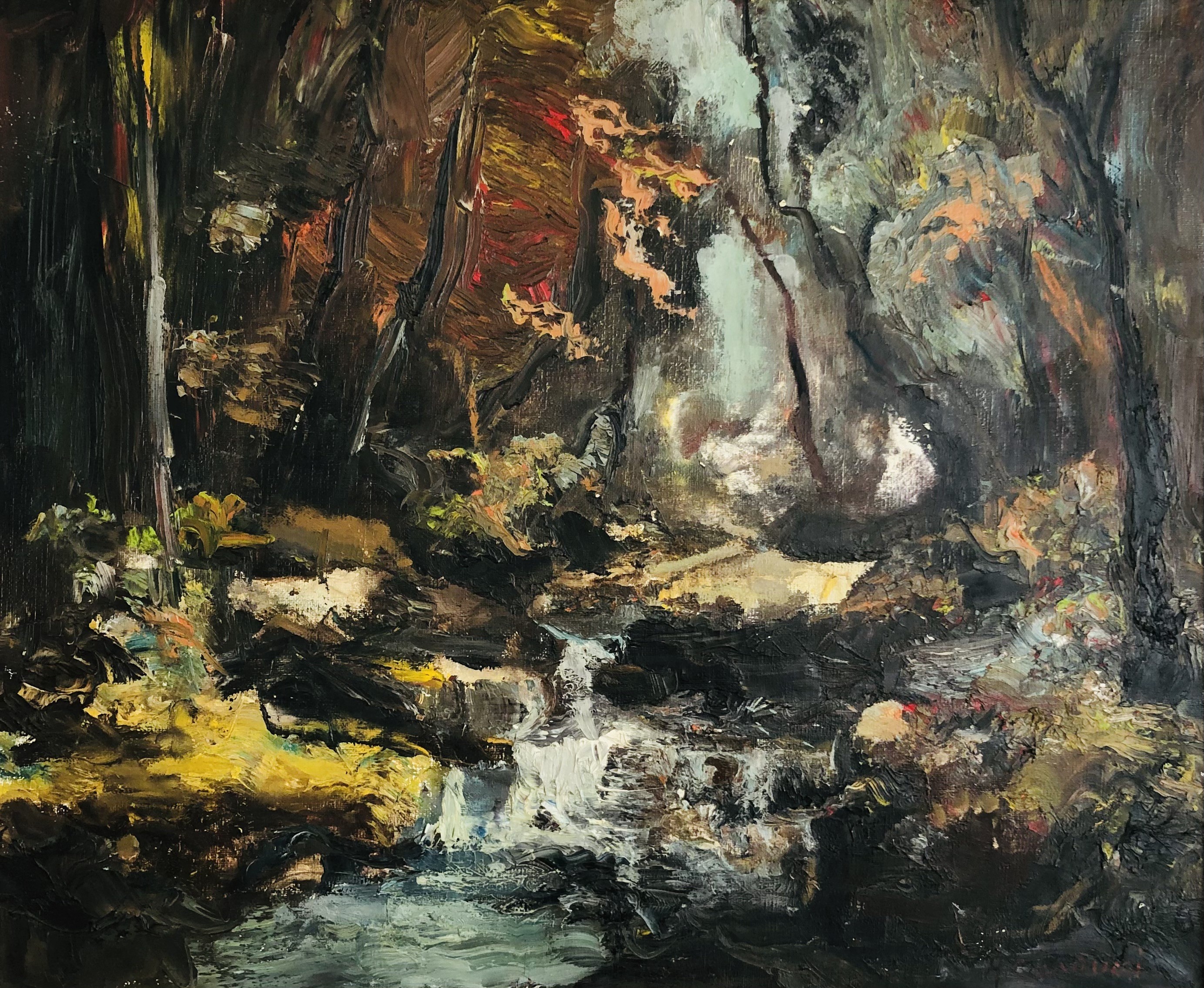 Adolfo Carducci, Sous bois et ruisseau Adolfo Carducci, Sous bois et ruisseau