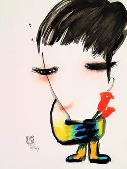 Painting, Homme amoureux 8, Sounya Whang