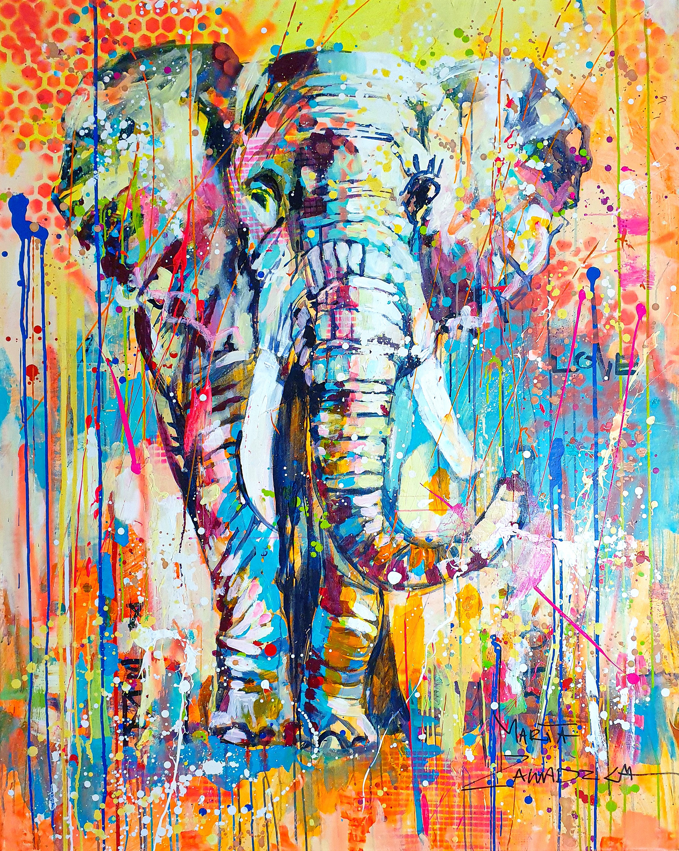 Marta Zawadzka, Sunny elephant Marta Zawadzka, Sunny elephant