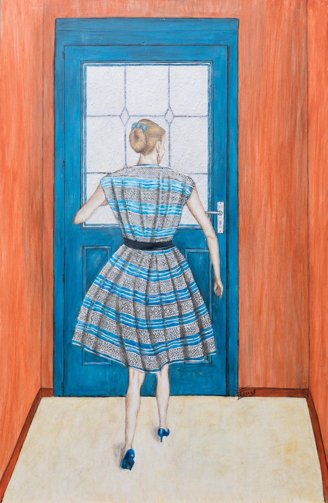 Fabienne Lecras, Turquoisienne - série femme de dos Fabienne Lecras, Turquoisienne - série femme de dos