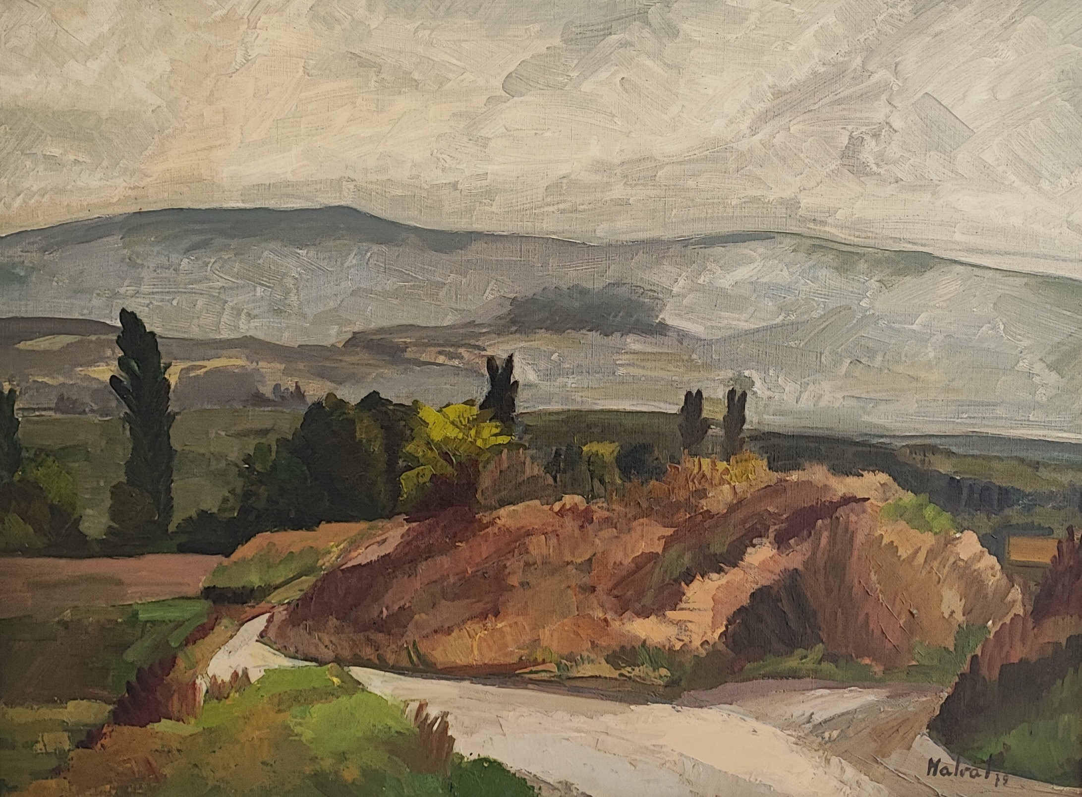 Andrée Malval Desbaillets, Paysage d'Avusy, Genève Andrée Malval Desbaillets, Paysage d'Avusy, Genève