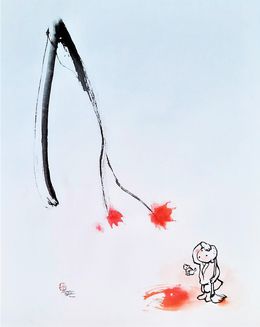 Painting, Petit moine 1, Sounya Whang