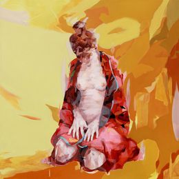 Painting, The treasure is under the skin, Melinda Matyas