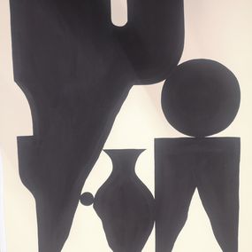 Gemälde, Silhouette 5, Goddog