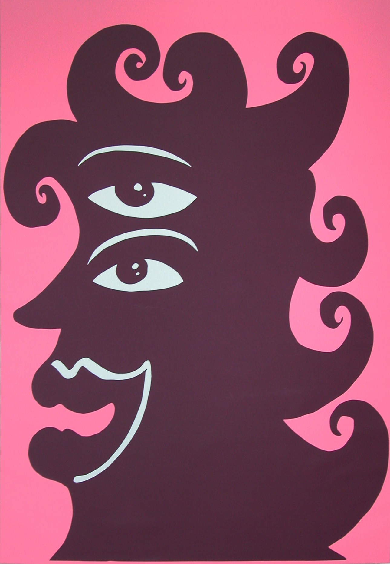 Hervé Di Rosa, La coquette, sérigraphie originale Hervé Di Rosa, La coquette, sérigraphie originale