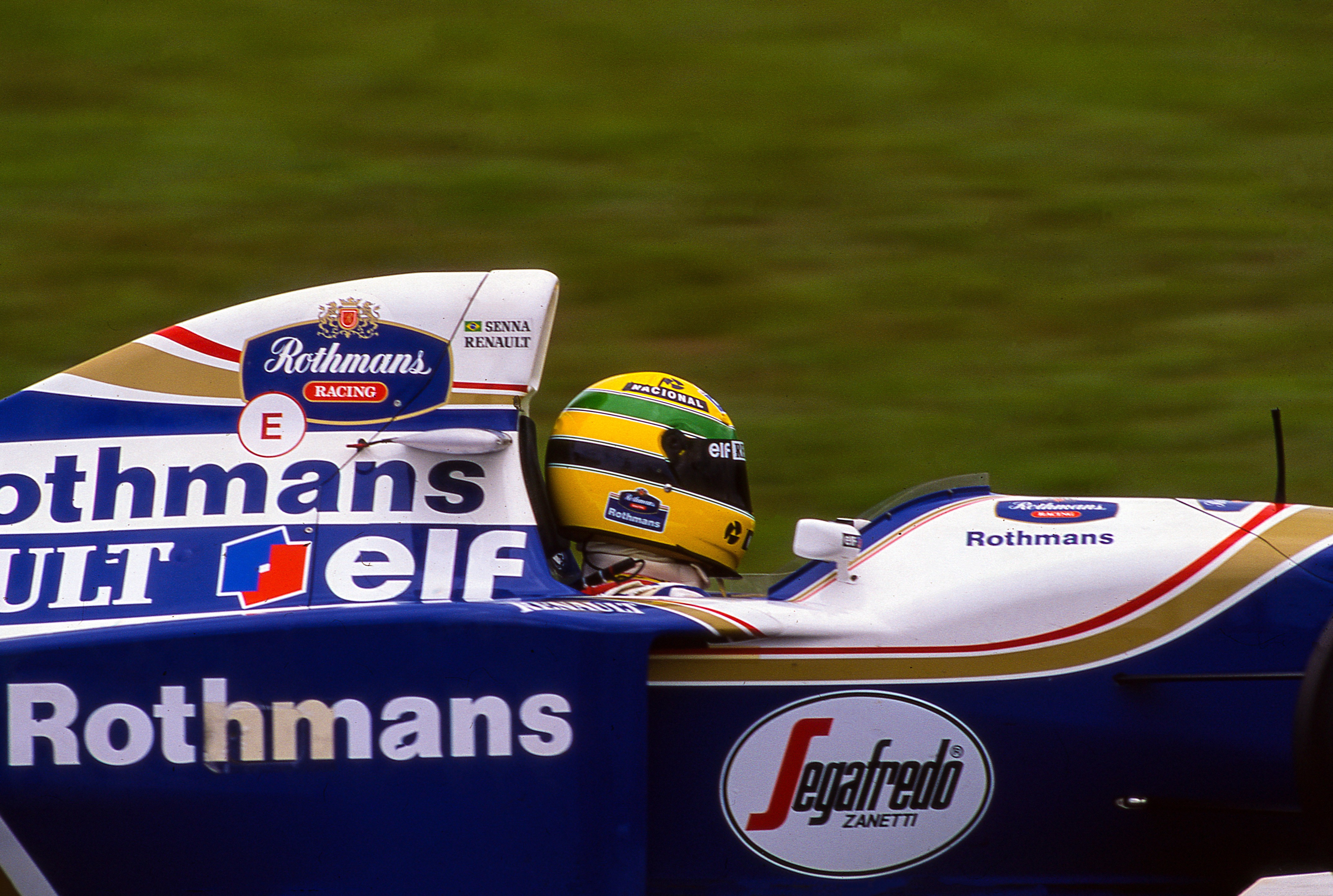 Dominique Leroy, Ayrton Senna Willians. Dernier essais du Grand prix d'Imola. Dominique Leroy, Ayrton Senna Willians. Dernier essais du Grand prix d'Imola.