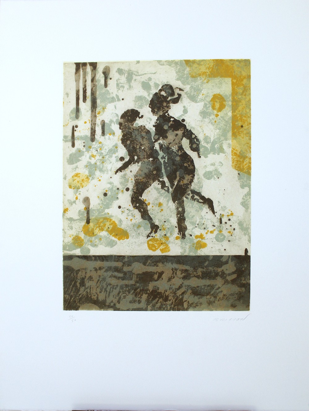 Pierre-Marie Brisson, Figures, gravure originale Pierre-Marie Brisson, Figures, gravure originale