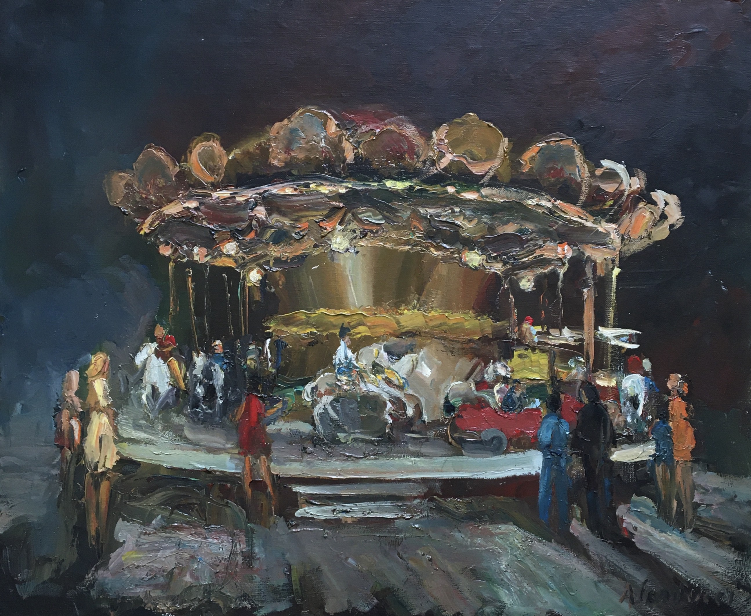 Adolfo Carducci, Au carrousel Adolfo Carducci, Au carrousel
