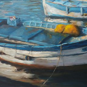 Gemälde, Old Boat, Sokratis Evgenidis