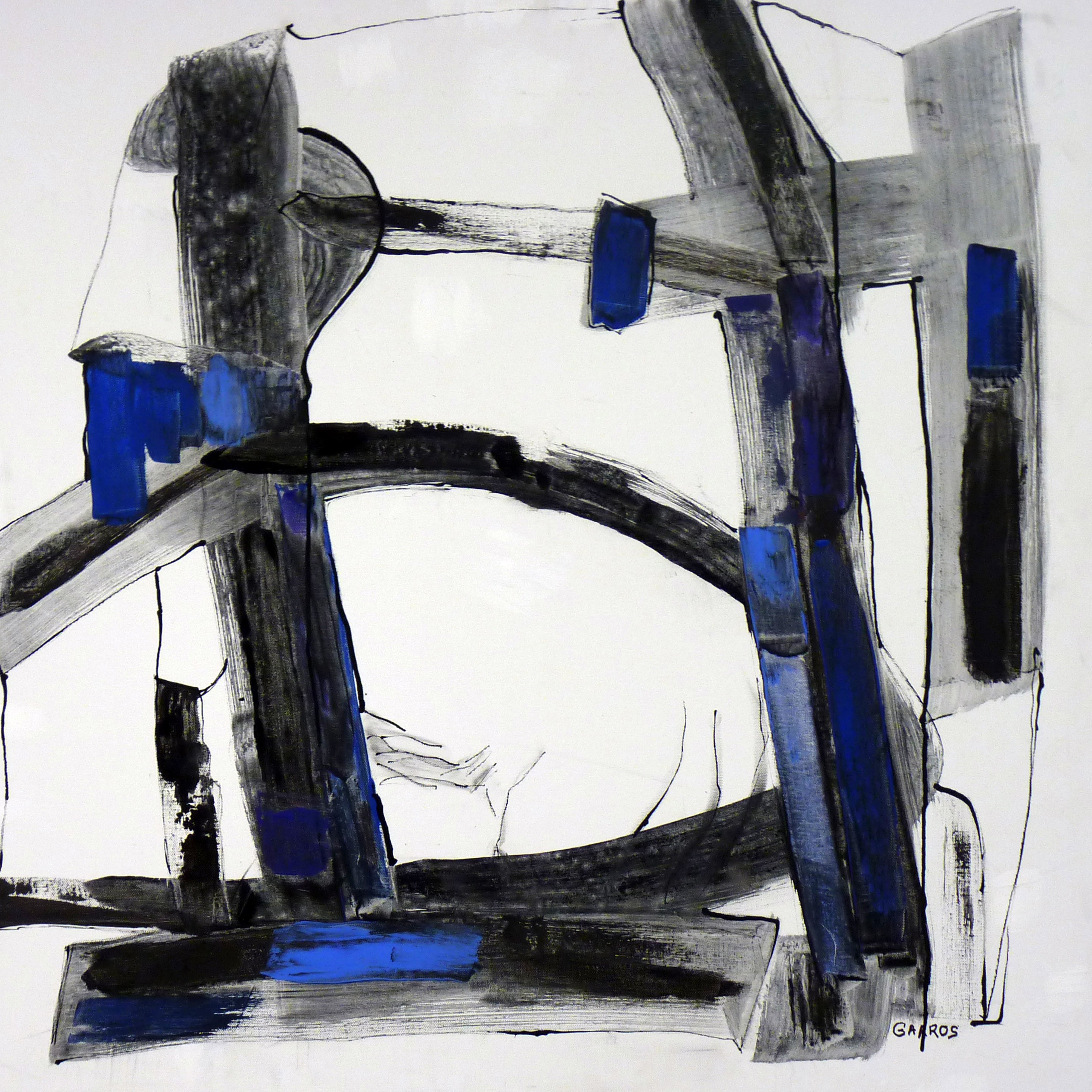François Garros, Grand haiku cobalt laque 1 François Garros, Grand haiku cobalt laque 1