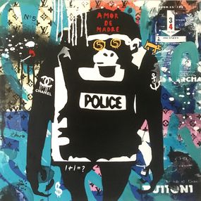 Painting, The Policeman, Misako Street Art