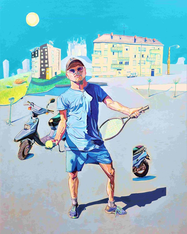 Le Tennisman By Julien Sama Painting Artsper