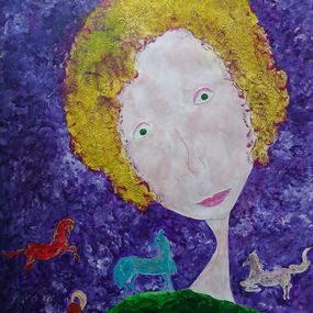 Gemälde, The Horse Keeper I / Le gardien de cheval II, Katarina Olympia Zaraj