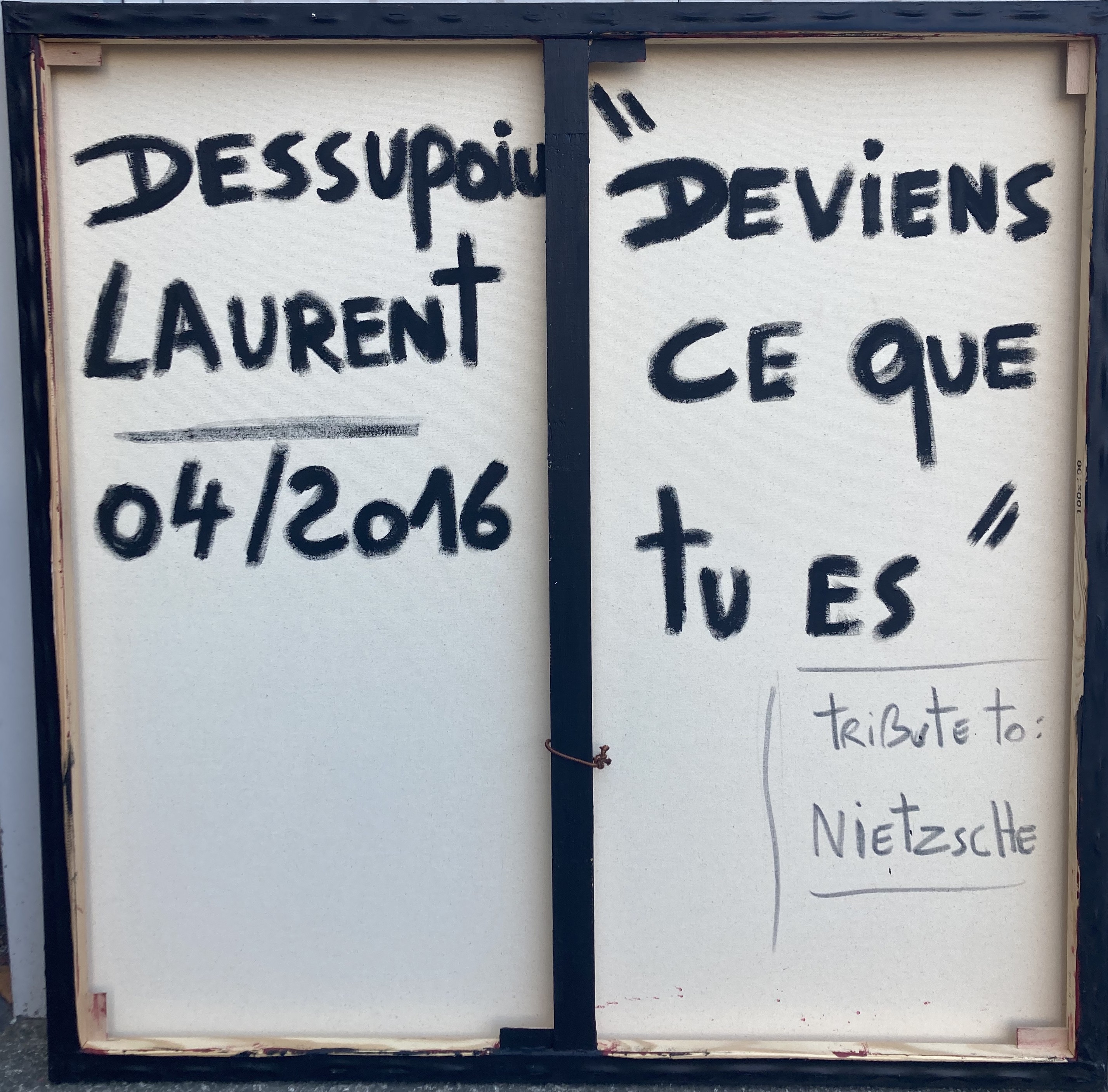 Deviens ce que tu es par Laurent Dessupoiu, 2016 Peinture Artsper (937818)