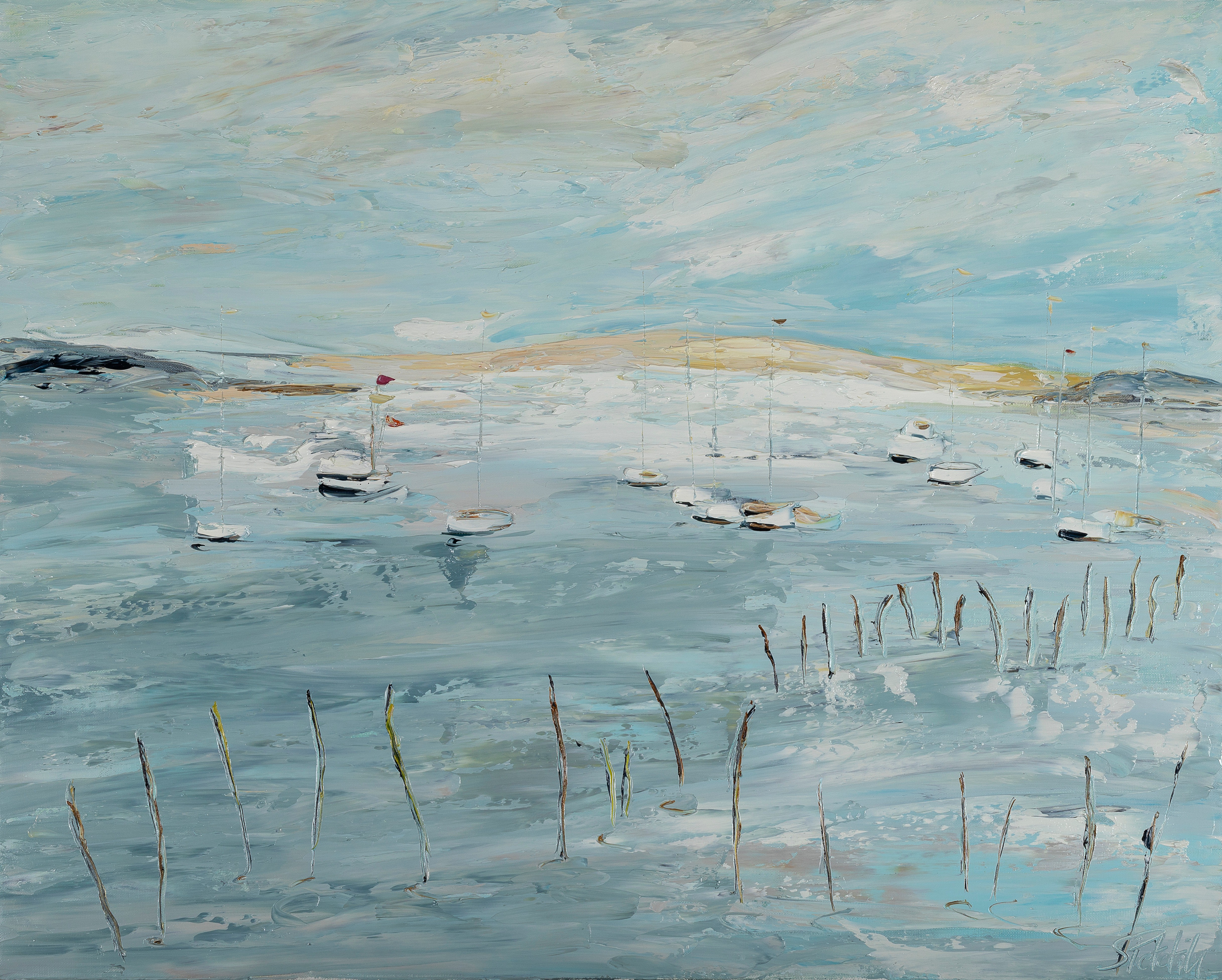 Sophie Petetin, LE CAP FERRET, FIN D'APRES MIDI SUR LE BASSIN Sophie Petetin, LE CAP FERRET, FIN D'APRES MIDI SUR LE BASSIN