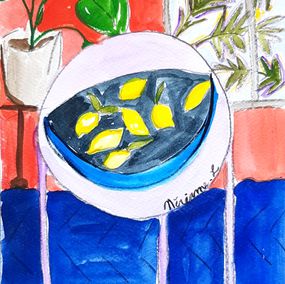 Peinture, Les citrons 01, Meriame Louattani