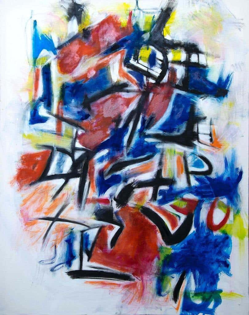 Giorgio Lo Fermo, Abstract Composition on a White Wall Giorgio Lo Fermo, Abstract Composition on a White Wall