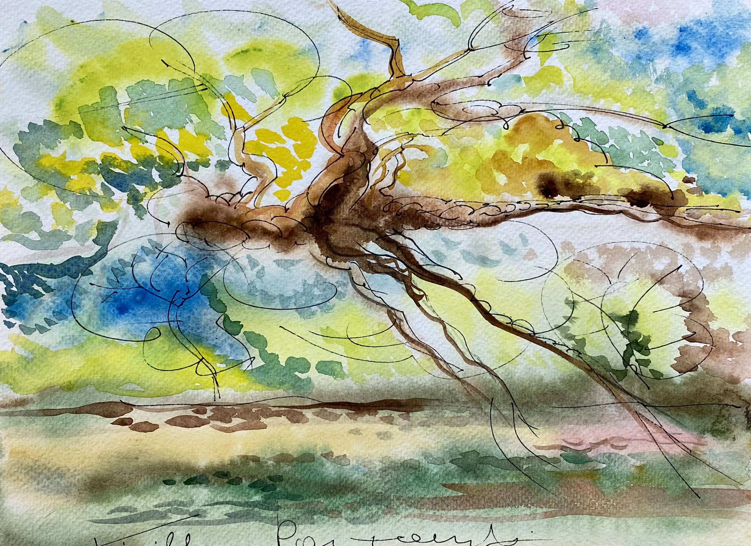 Kirill Postovit, The Tree Above River Kirill Postovit, The Tree Above River