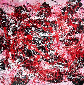 Gemälde, Red on pink, Hayvon