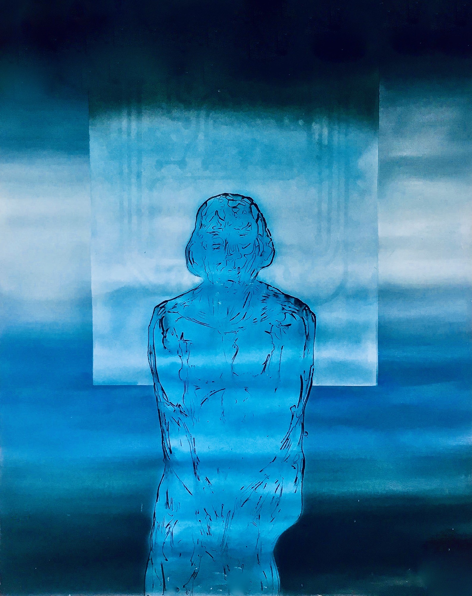 Boong Hyun Choi, Blue Portrait 1979 Collection MMCA National Museum Modern Contemporary Art Seoul Boong Hyun Choi, Blue Portrait 1979 Collection MMCA National Museum Modern Contemporary Art Seoul