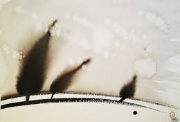 Painting, Arbres Méditation, Sounya Whang