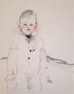 Dessin, Garçon tibétain, Sounya Whang