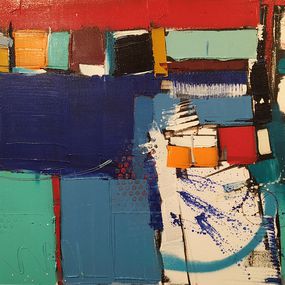 Painting, Ciel Rouge, Francis L'Huillier