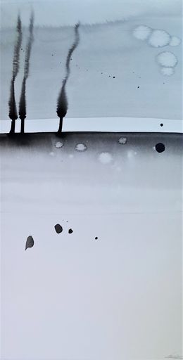 Painting, Paysage Neige, Sounya Whang