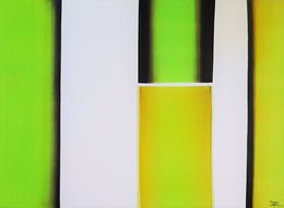 Painting, Printemps arrive (trace et signe), Sounya Whang