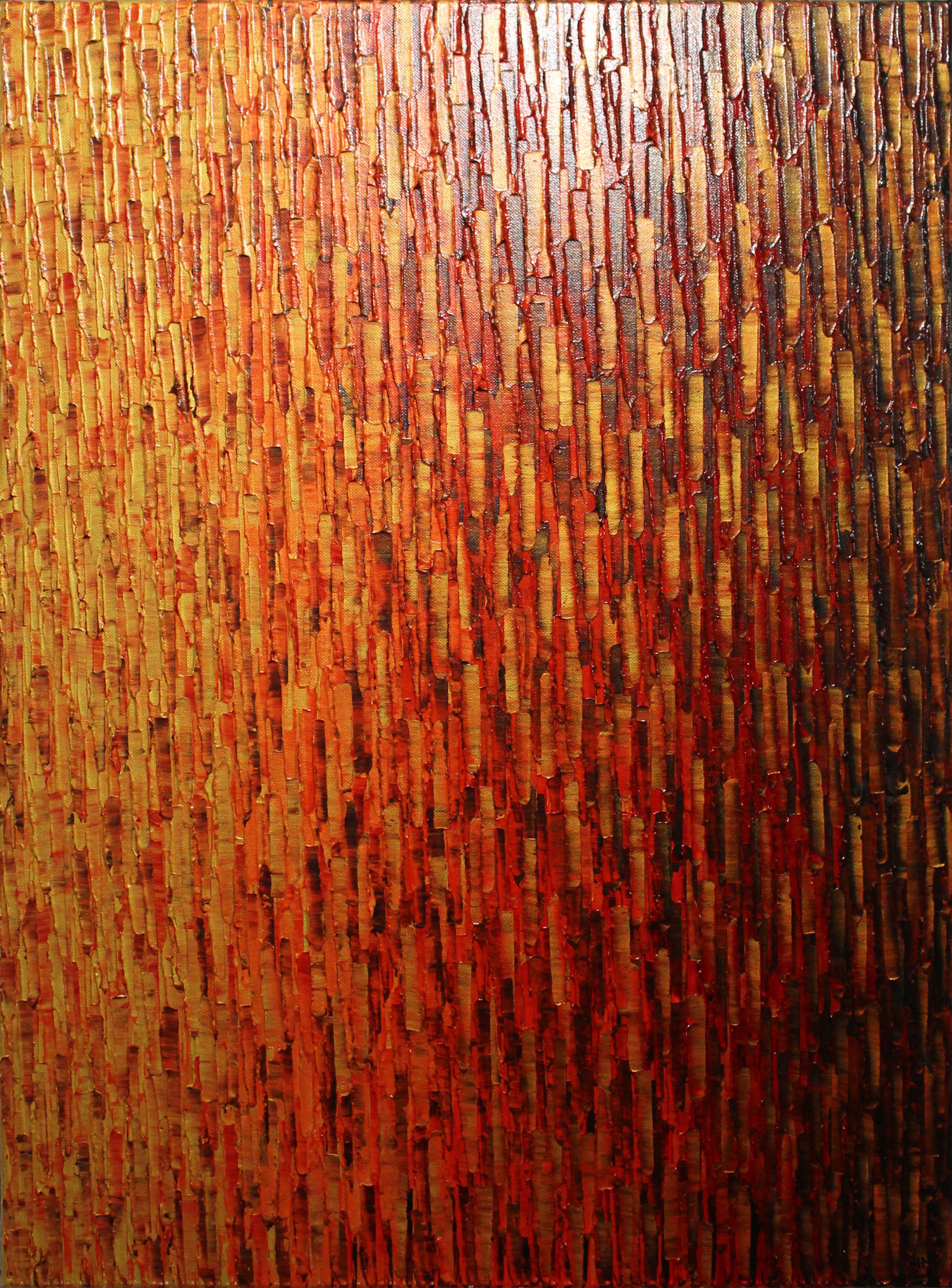 Jonathan Pradillon, Fondu Or Orange Rouge Jonathan Pradillon, Fondu Or Orange Rouge