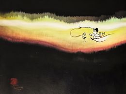 Painting, Pêcheur du rêve, Sounya Whang