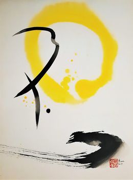 Painting, Méditation Lune, Sounya Whang