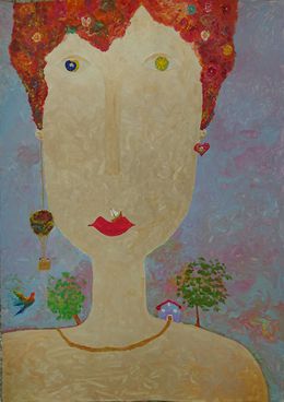 Painting, Mother of a New Earth / Mère d'une nouvelle terre, Katarina Olympia Zaraj