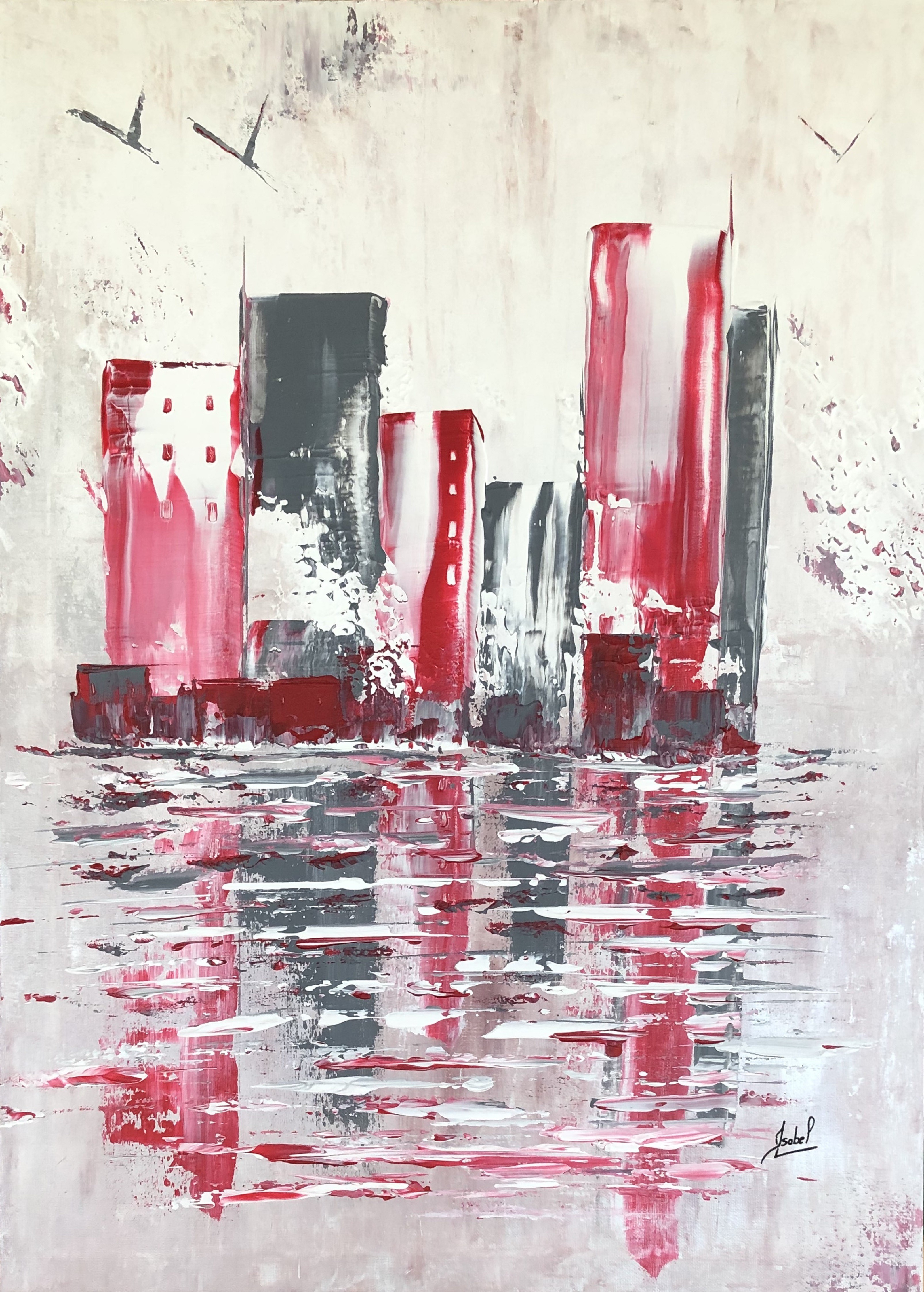 Ysabel Laffitte, In Red and Grey Ysabel Laffitte, In Red and Grey