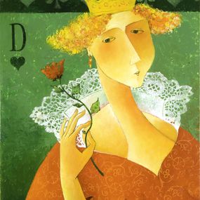 Les cartes : la dame, Françoise Collandre
