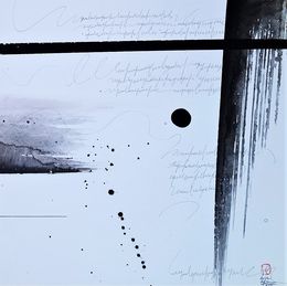 Painting, Zen cercle, Sounya Whang