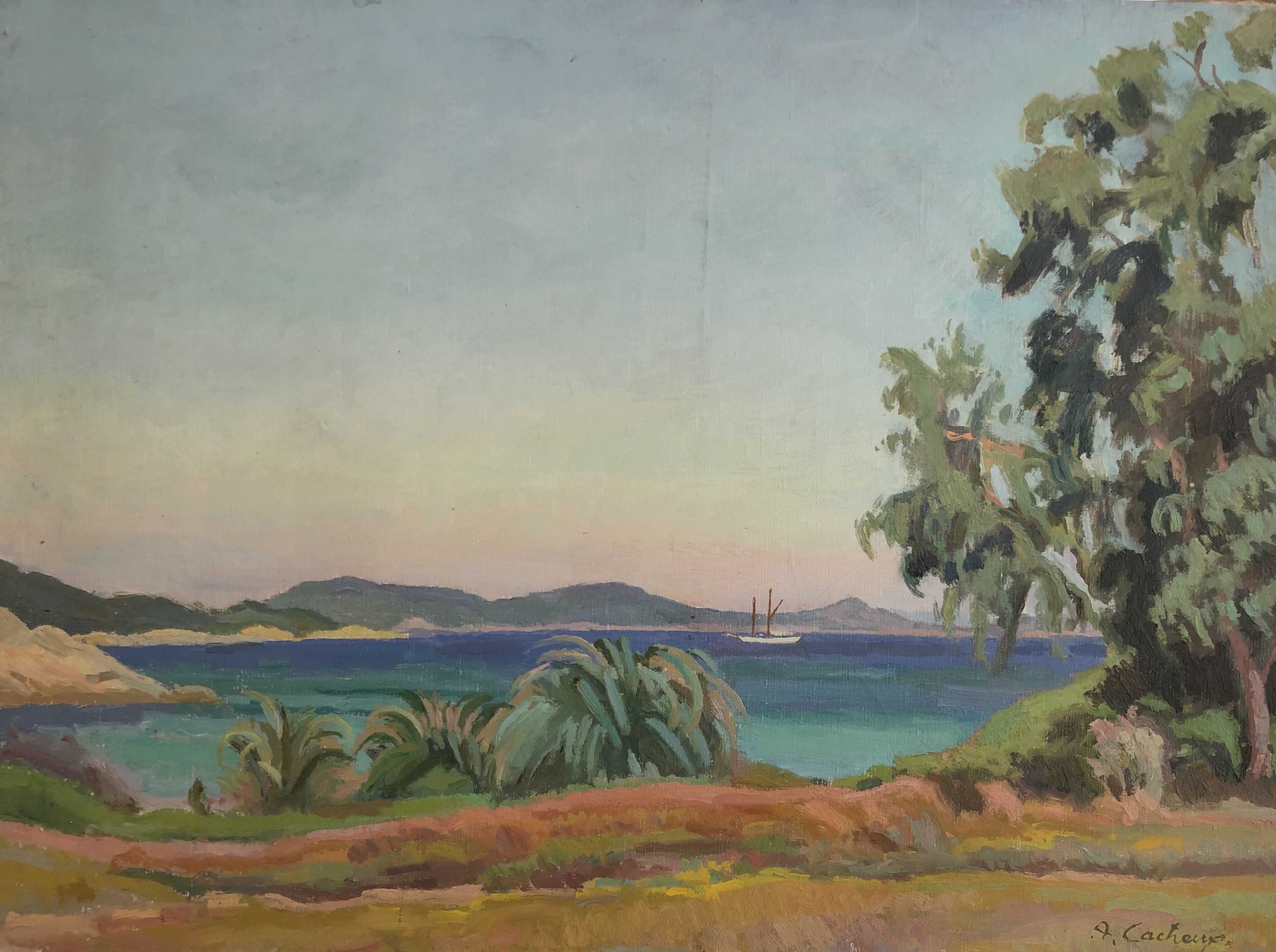 Armand Cacheux, Bord de mer et voilier Armand Cacheux, Bord de mer et voilier