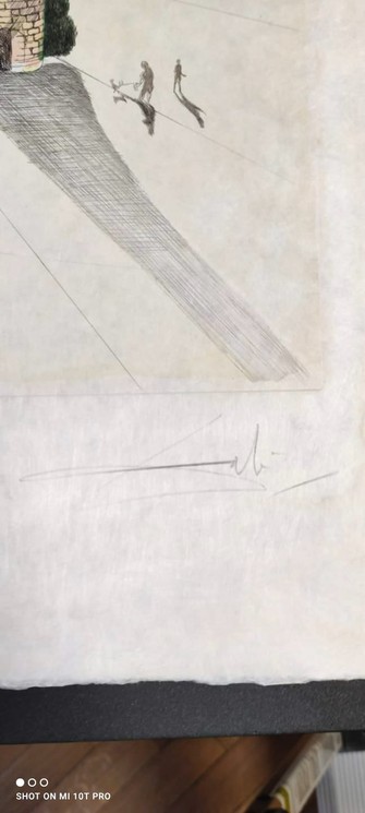 Salvador Dali, Réminiscence Archéologique de l’Angélus de Millet, Édition sur papier