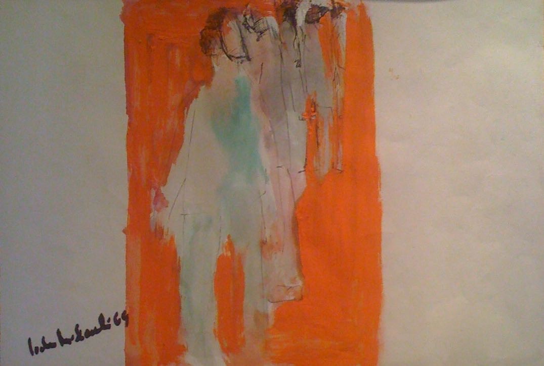 Jochen Michaelis, 1969 Paris Orange Paris Le Barbu Man with a beard Jochen Michaelis, 1969 Paris Orange Paris Le Barbu Man with a beard