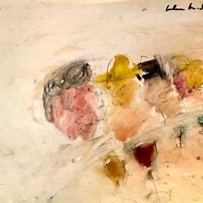Gemälde, 1966 White Paris Blanc Autour du zinc A bistro Around the bar, Jochen Michaelis
