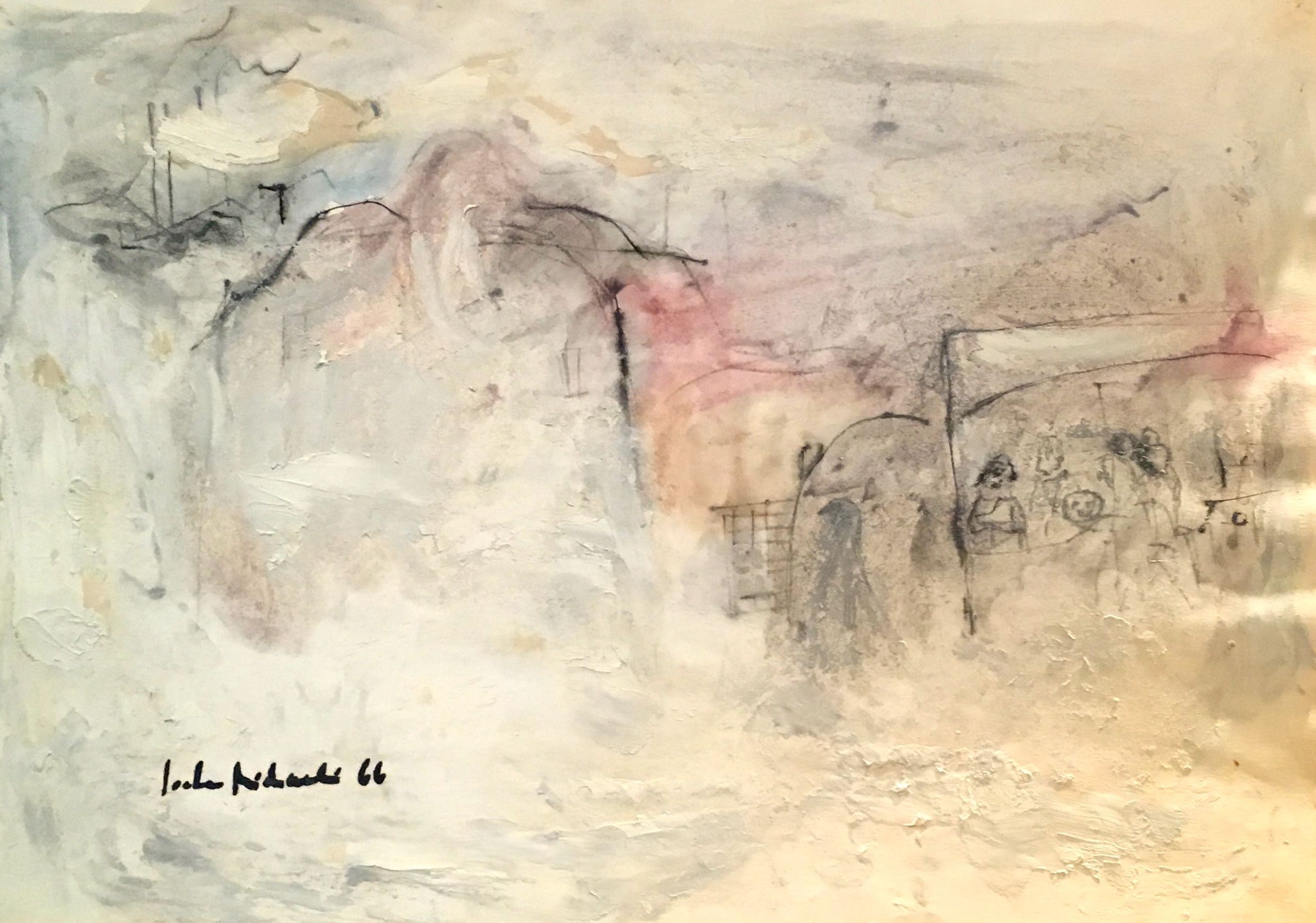 Jochen Michaelis, 1966 White Paris Blanc Attente du bus sur les quais de Seine embrumés Waiting for the bus on the foggy Seine Banks Jochen Michaelis, 1966 White Paris Blanc Attente du bus sur les quais de Seine embrumés Waiting for the bus on the foggy Seine Banks