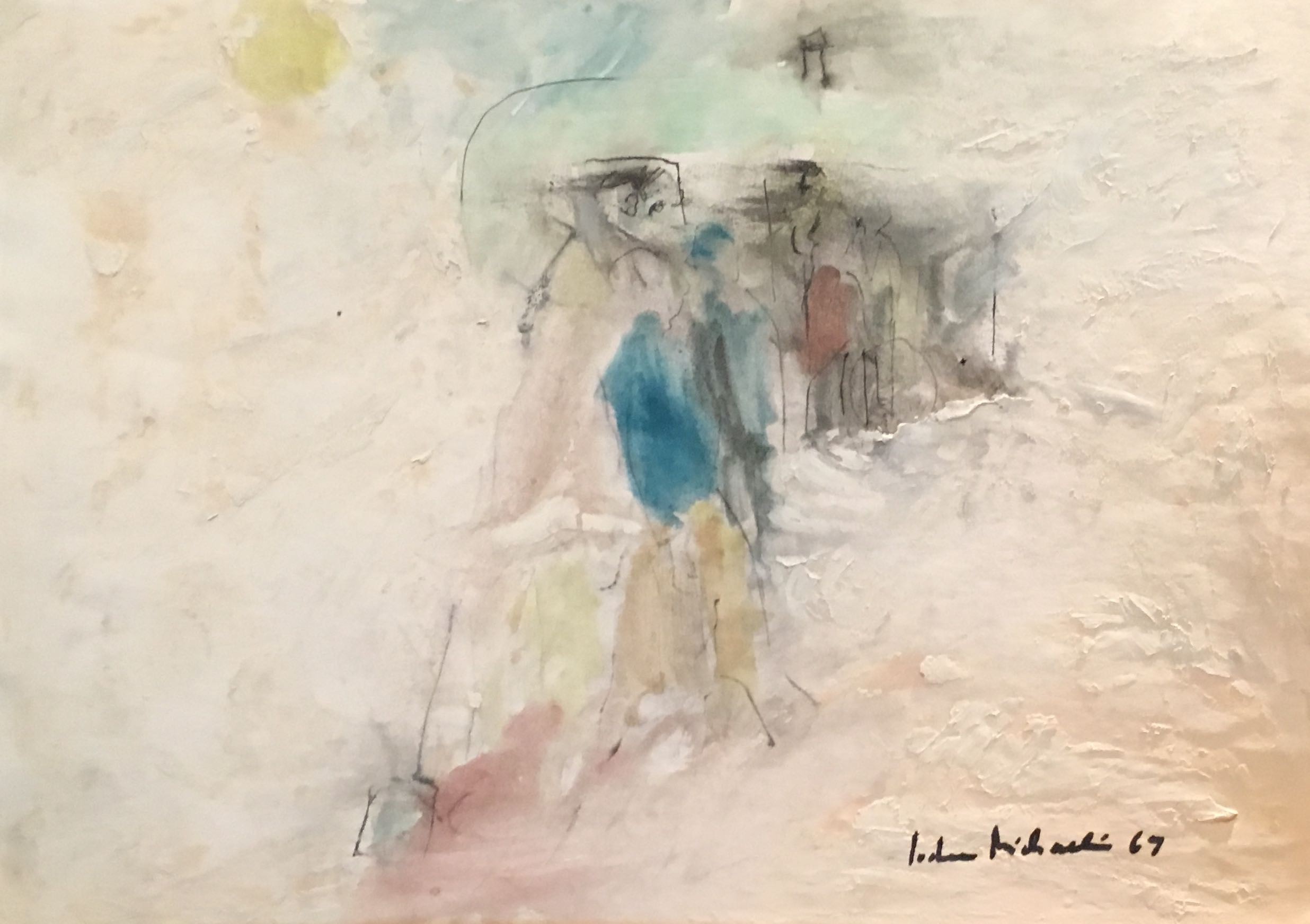 Jochen Michaelis, 1966 Paris Blanc Ouvrier sur le chantier White Paris Workers on foggy worksite Jochen Michaelis, 1966 Paris Blanc Ouvrier sur le chantier White Paris Workers on foggy worksite