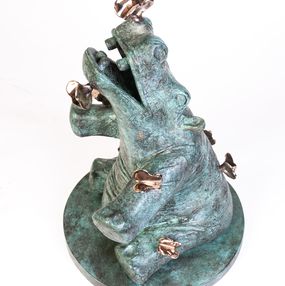 Skulpturen, Hippo et Papillons - ( sculpture, bronze ), Philippe Berry