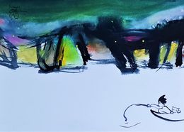 Painting, Pêcheur du rêve, Sounya Whang