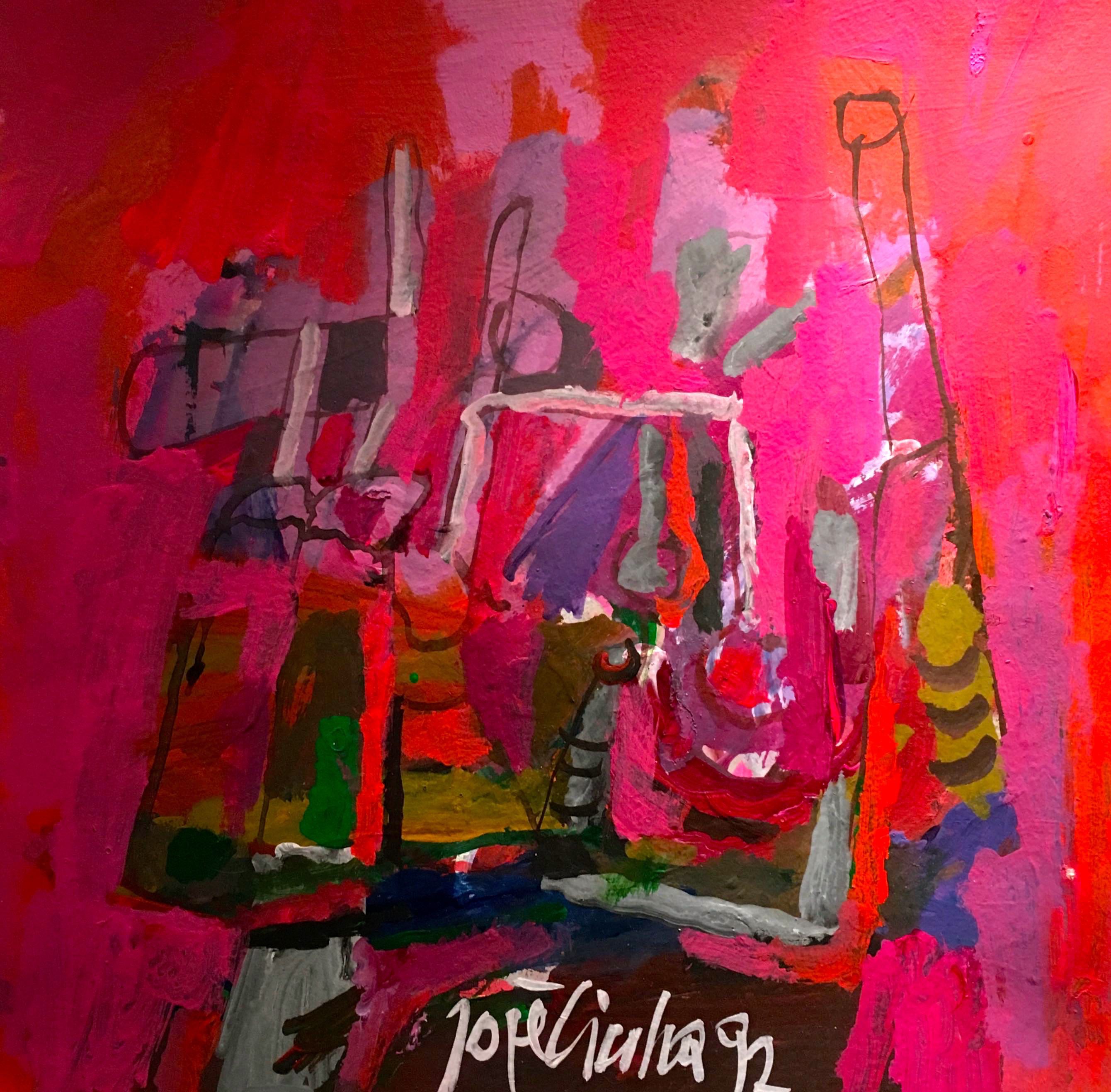 Joze Ciuha, Une belle soirée rose A beautiful pink evening Joze Ciuha, Une belle soirée rose A beautiful pink evening