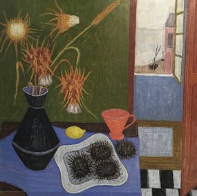 Peinture, Chardons et oursins, Maurice Redard