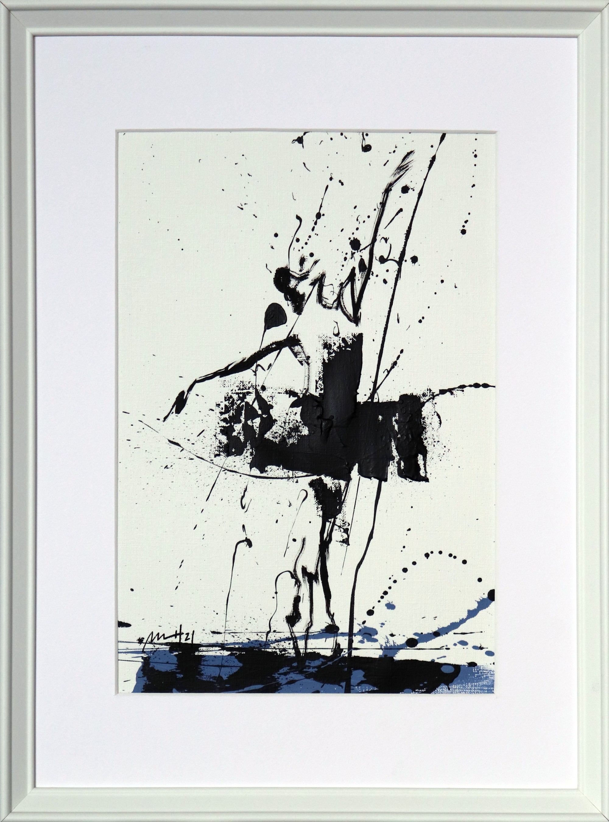 Mario Henrique, Spontaneous Ballerina no. 6, Blue Series XVII Mario Henrique, Spontaneous Ballerina no. 6, Blue Series XVII