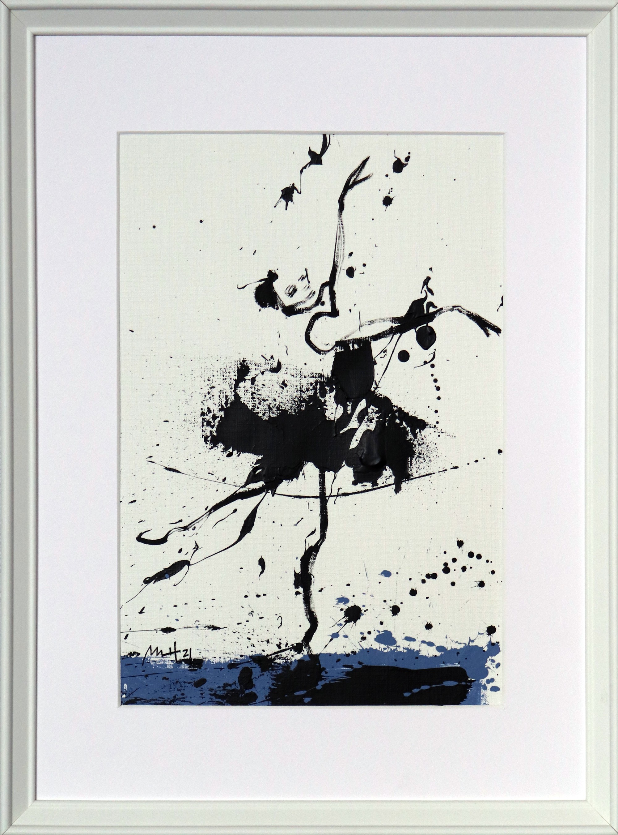 Mario Henrique, Spontaneous Ballerina no. 9, Blue Series XVII Mario Henrique, Spontaneous Ballerina no. 9, Blue Series XVII