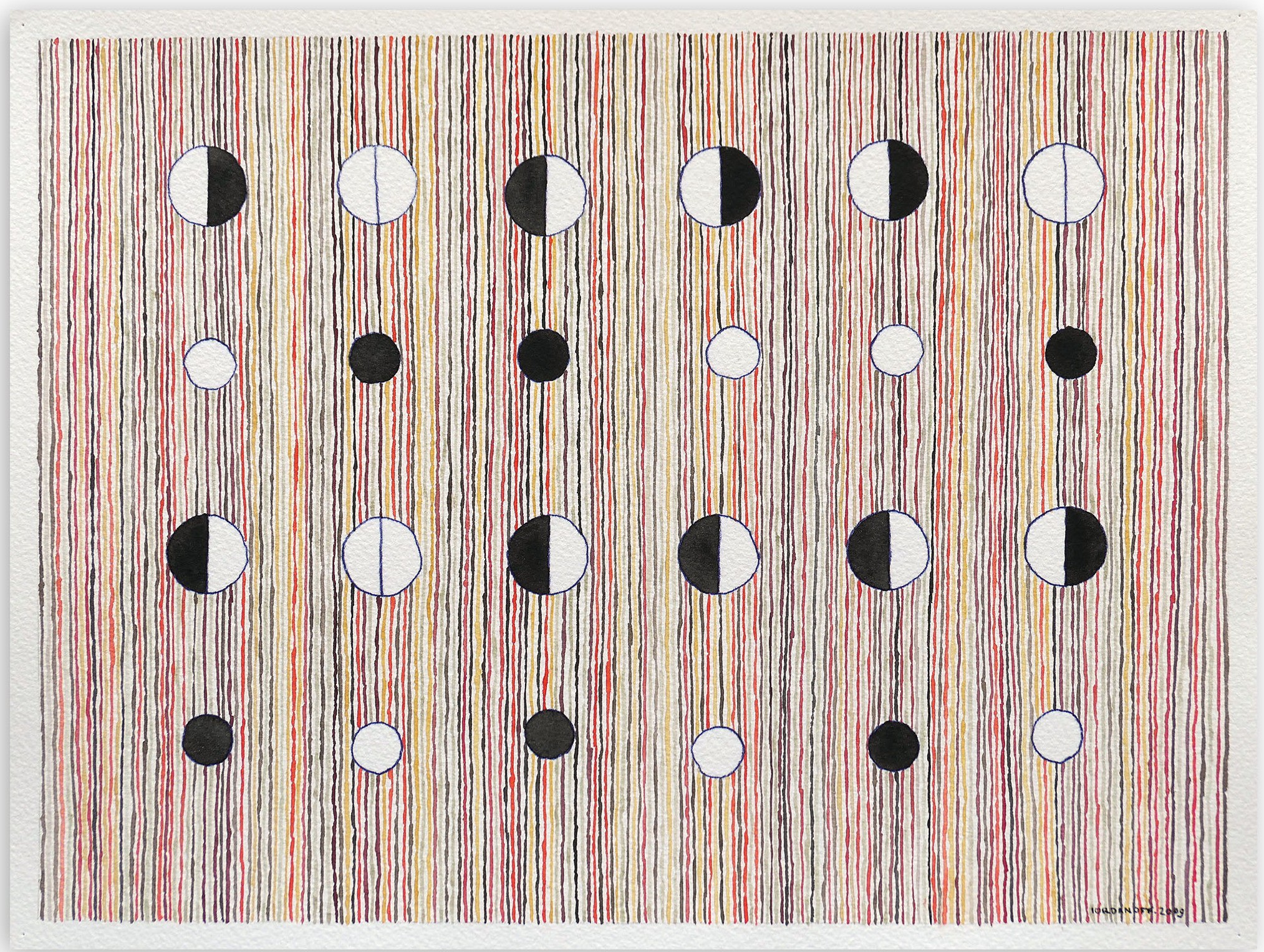 Jérémie Iordanoff, Pions (Abstract work on paper) Jérémie Iordanoff, Pions (Abstract work on paper)